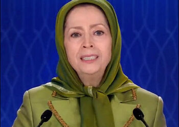 Maryam Rajavi, leader of the National Council of Resistance of Iran (NCRI), also known as the People's Mojahedin Organization of Iran (PMOI), Mojahedin-e-Khalq (MEK) or Mojahedin-e-Khalq Organization (MKO), 2022. Photo: Screengrab/video/X