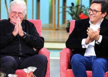 Renowned veteran Egyptian actor Hussein Fahmy (left) with Egypt’s Culture Minister, Dr. Ahmed Fouad Hanno, November 2024. Photo: Screengrab/ON TV