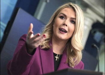 White House press secretary Karoline Leavitt, January 28, 2025. Photo: AP