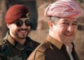 Caretaker Prime Minister of Iraqi Kurdistan, Masrour Barzani (right), with his son Areen, 2024. Photo: Barzani's Press Office via iKurd.net.