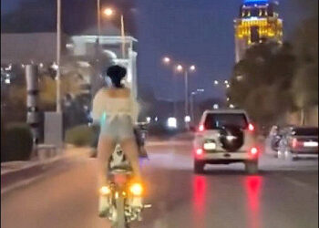 A Kurdish woman arrested for publicly dancing on a motorbike in Erbil, Iraqi Kurdistan, August 18, 2025. Photo: Video/SM