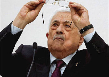 "Palestinian" Authority leader Mahmoud Abbas, Ramallah, West Bank, Israel, April 23, 2025. Photo: Reuters