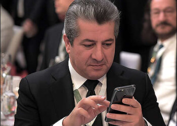 Masrour Barzani, Caretaker Prime Minister of the Kurdistan Regional Government, 2025. Credit: iKurd.net/K24.