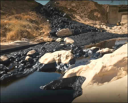 Tankers illegally dump oil waste near Dukan Dam