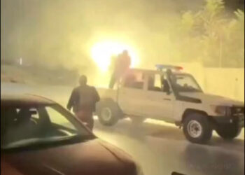Syrian government militias attack Kurdish Sheikh Maqsoud and Ashrafieh neighbourhoods, in Aleppo, Syrian, October 6, 2025. Photo: Video/SM
