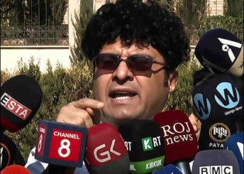 Iraqi Kurdish journalist Hemin Mamend, Sulaimani, Iraqi Kurdistan, November 5, 2025. Photo: iKurd.net/Channel8 TV video