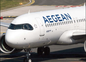 An Airbus A320 NEO aircraft operated by Aegean Airlines, 2021. Photo: Creative Commons/Kevin Hackert/flickr