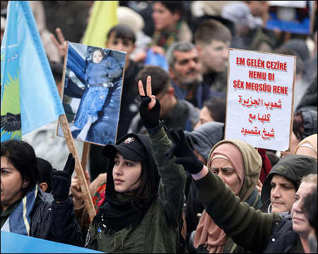 Kurds in Syrian Kurdistan protest violence in Aleppo