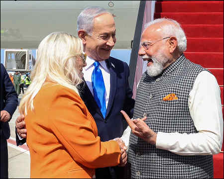 Indias PM Narendra Modi visits Israel