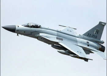 Illustrative image: Pakistan Air Force fighter jet, 2026. Photo: iKurd.net/ai/with credit Pakistan Air Force