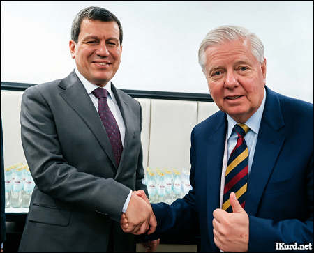 Syrian Kurdish leader Abdi meets U.S. Senator Lindsey Graham
