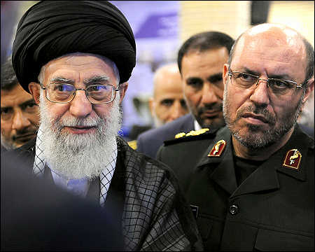 Hossein Dehghan with Ali Khamenei, 2016