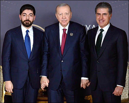 Recep Tayyip Erdogan with Idris Barzani and Nechirvan Barzani 2026