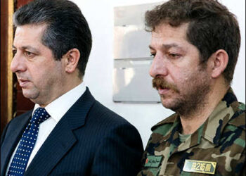 Mansour Barzani with Masrour Barzani 2021