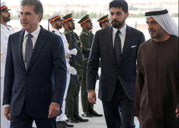 Nechirvan Barzani with his son Idris Barzani