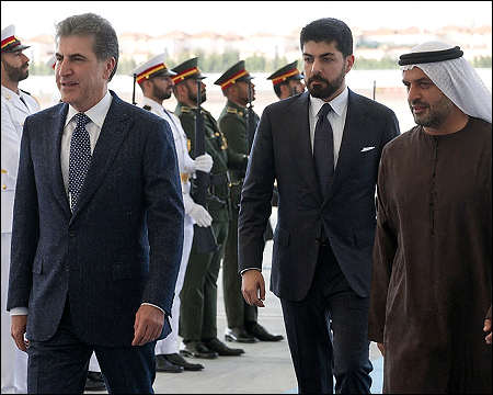 Papa Nechirvan Barzani and his little bambino Idris visit UAE