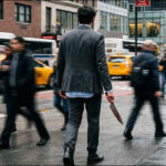 Man knife blood killer criminal people