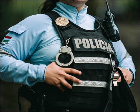 Police bulletproof vests