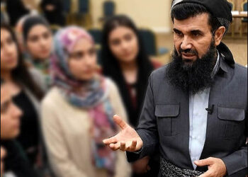 Composite image of A controversial Salafi preacher, Dr. Abdul Latif Ahmed Mustafa, also known as Abdullatif Salafi, 2026. Photo: iKurd.net/SM/ai.