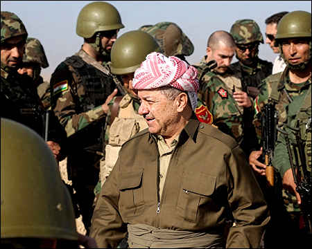 Massoud Barzani rejects false claims about his militias arms