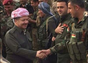 Tribal leader KDP Massoud Barzani peshmerga militias 2018 Barzani office