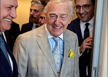 Turkish billionaire Rahmi Koc, 95, at a hospital opening ceremony in the western resort city of Izmir, Turkey, June 5, 2026. Photo: iKurd.net/screengrab video/X