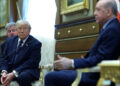 U.S. President Donald Trump, left, with Turkey’s President Recep Tayyip Erdogan, Ankara, Turkey, July 7, 2026. Photo: Turkish Presidency/via iKurd net