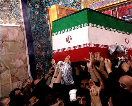 Ali Khamenei coffin arrives in Iraqs Najaf