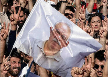Thousands of people gathered in the main Kurdish city of Amed (Diyarbakir) in Turkish Kurdistan, the Kurdish region in southeastern Turkey, demanding release of imprisoned Kurdish leader Abdullah Ocalan, June 28, 2026. Photo: Firat News Agency/ANF.