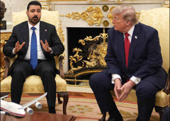 U.S. President Donald Trump and Iraqi Prime Minister Ali Faleh Al-Zaidi meet in the Oval Office at the White House in Washington, D.C., U.S., July 14, 2026. Photo: The White House.