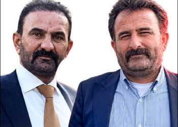 Tribal leader Khurshid Harki, right, and his  brother Haidar Harki, 2026. Photo: SM/via iKurd.net