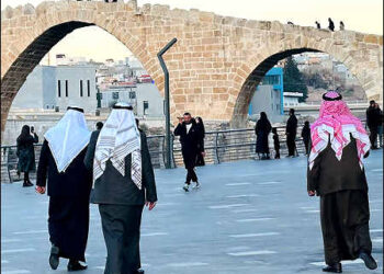 Kurds Arab people tourists Zakho Iraq Kurdistan Jan 2025