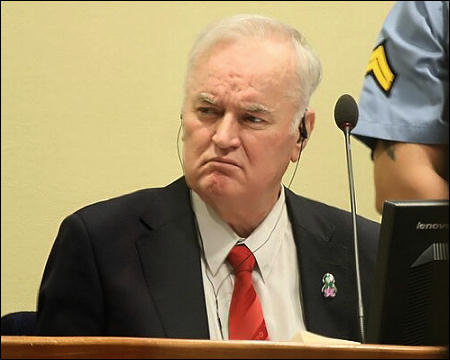 Ratko Mladic former commander Bosnian Serb Army Nov 22 2017
