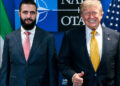 Donald Trump with Ahmed al-Sharaa Golani