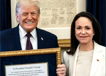 Donald Trump with Maria Corina Machado
