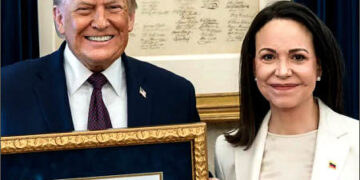 Donald Trump with Maria Corina Machado