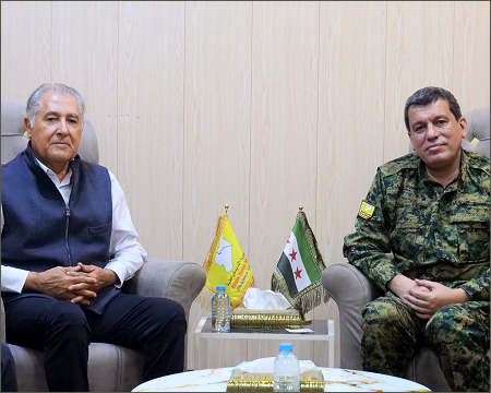 Dr Kamal Sido with General Mazloum Abdi Syrian Kurdistan Rojava 2025