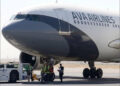 An Iranian AVA Airlines aircraft at Najaf International Airport, Iraq
