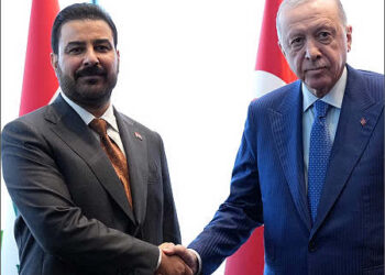 Ali al-Zaidi with Recep Tayyip Erdogan Sep 23, 2026