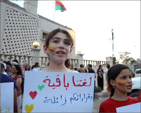 Syrian Kurds fight to keep their schools amid Damascus power push