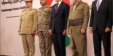 Nechirvan Barzani with Masrour Barzani and Qubad Talabani Sep 21, 2026