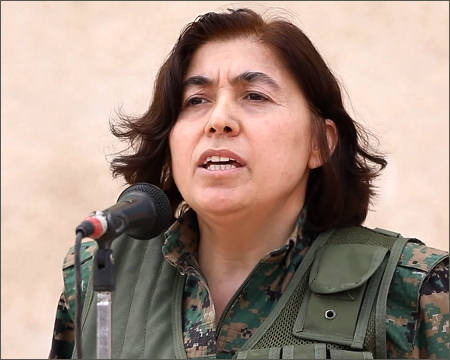 YPJ commander Newroz Ahmed Syrian Kurdistan Rojava Apr 4, 2025
