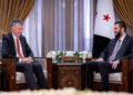 Jonathan Powell with Ahmed al-Sharaa Golani Damascus Syria Aug 6, 2026