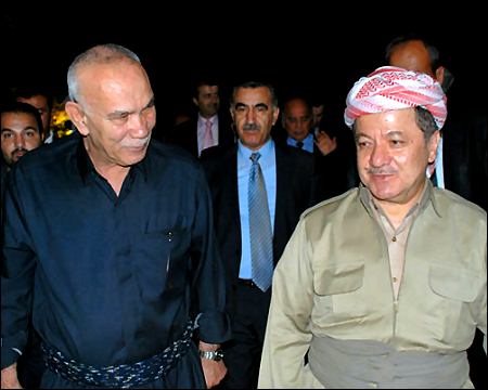 Massoud Barzani with Nawshirwan Mustafa, Iraqi Kurdistan 2012
