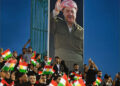 Massoud Barzani poster flags Duhok 5, 2026