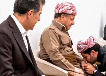 Nechirvan Barzani Massoud Barzani Idris Nechirvan Barzani kiss hand clan tribal Sep 2026